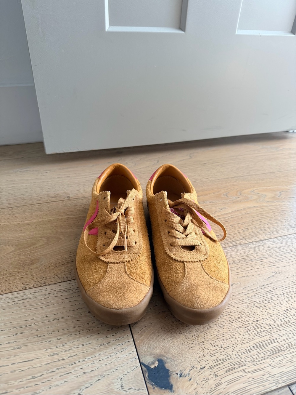 Vans Sneakers- Tan/Pink- Womens size 8